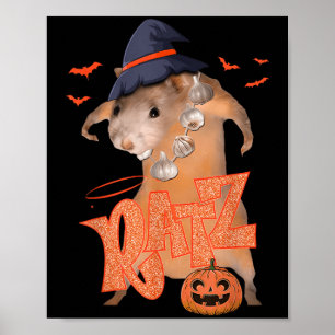 Ratz Funny Pink Mouse Rat Men Women Halloween Meme Poster