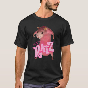 Ratz Pink Long Meme Funny Mouse Costume Ugly Chris T-Shirt