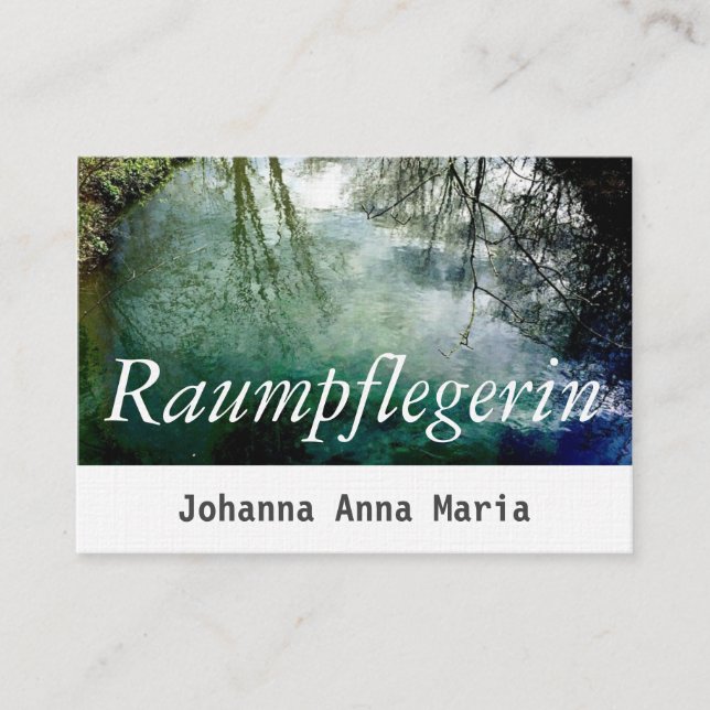 Raumpflege Visitenkarten Business Card (Front)
