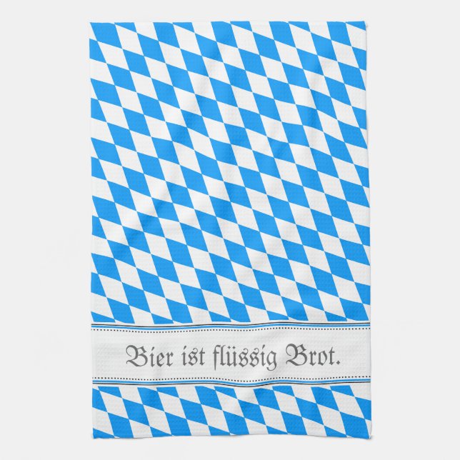 Raute Bayern / Bavarian pure Tea Towel (Vertical)