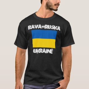Rava-Ruska, Ukraine with Ukrainian Coat of Arms T-Shirt