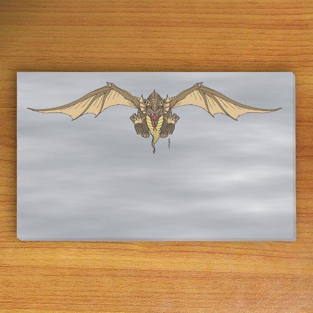 Ravaging Dragoness Post-it Notes (Ravaging Dragoness Post-it Notes on Table)