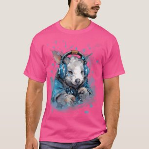 Rave Edm Wombat Headphone T-Shirt