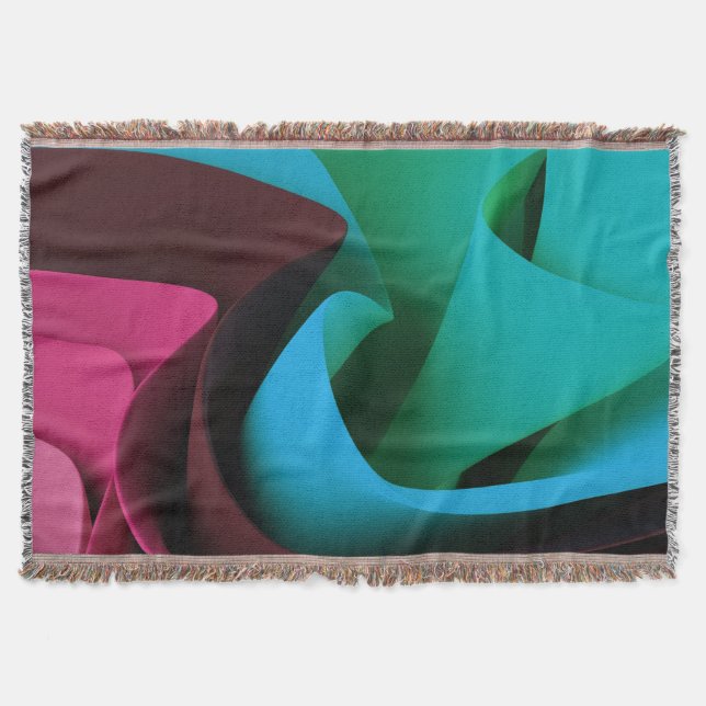 Rave Flow Movement Design Throw Blanket (Front)
