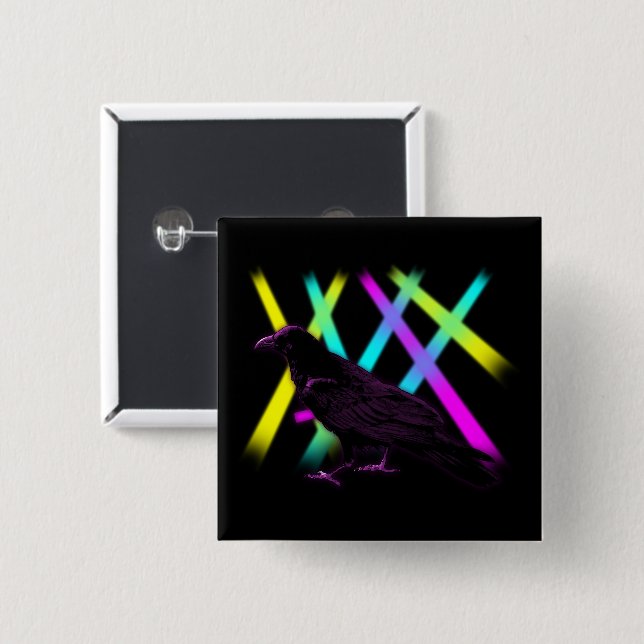 Rave-n 15 Cm Square Badge (Front & Back)