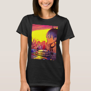 Rave Party Psychedelic EDM Trance Club DJ design_1 T-Shirt