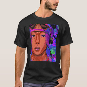 Rave Party Psychedelic EDM Trance Club DJ design P T-Shirt
