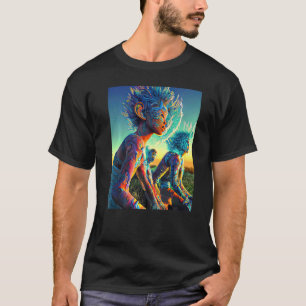 Rave Party Psychedelic EDM Trance Club DJ design P T-Shirt