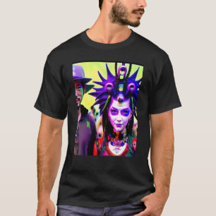 Rave Party Psychedelic EDM Trance Club DJ Neon 15 T-Shirt