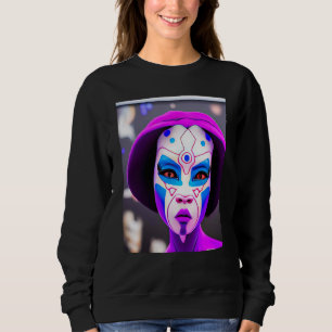 Rave Party Psychedelic EDM Trance Club DJ Neon  3 Sweatshirt