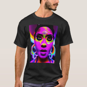 Rave Party Psychedelic EDM Trance Club DJ Neon 4 T-Shirt