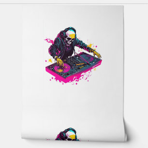 Rave Skull – EDM Party Skeleton DJ Wallpaper