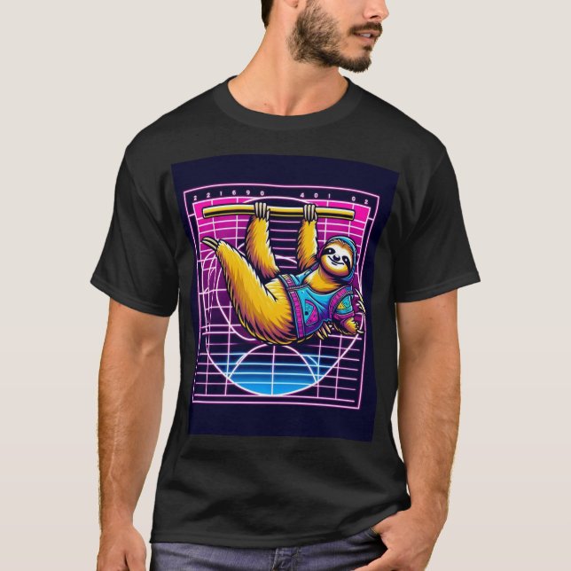 Rave Sloth - Fibonacci T-Shirt (Front)
