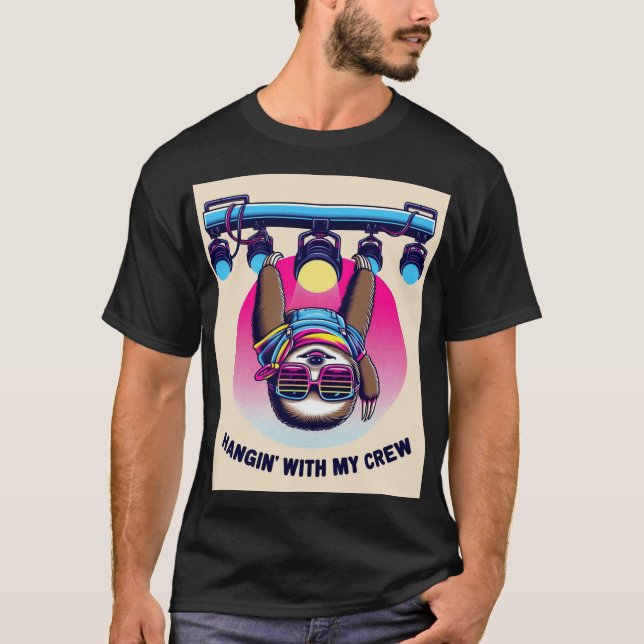 Rave Sloth - Lights T-Shirt (Front)