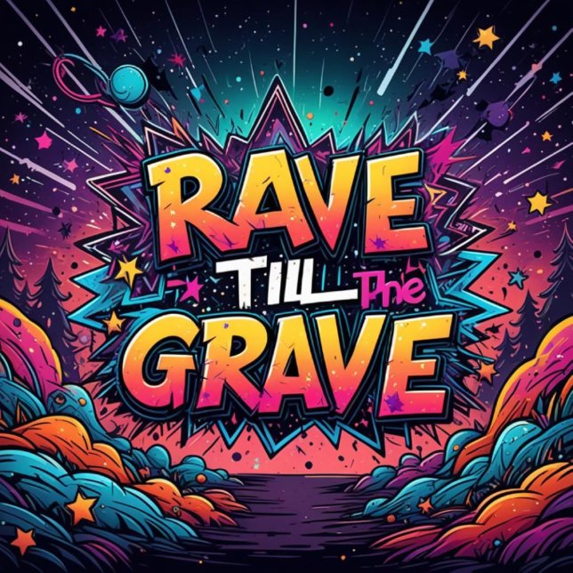 rave till the grave T-Shirt (rave till the grave)