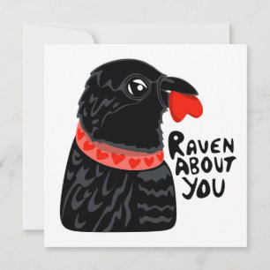 Raven about you Valentine Invitation