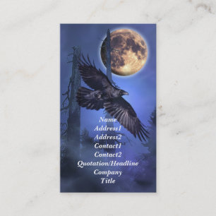 Raven and Moon Business Card