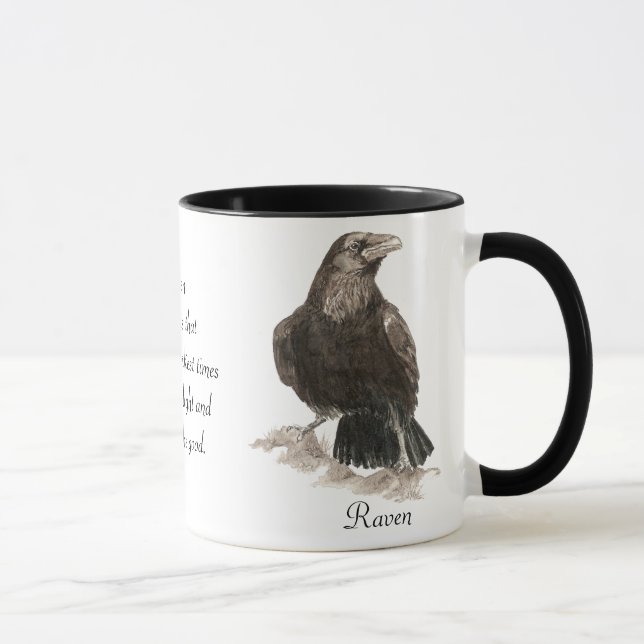 Raven Animal Totem Mug (Right)