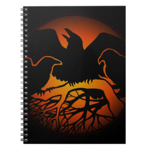 Raven Art Notebook Crow Art Journal Book