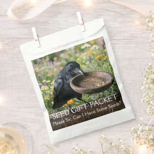 Raven Asking For Seeds Garden Packet Favour Bags