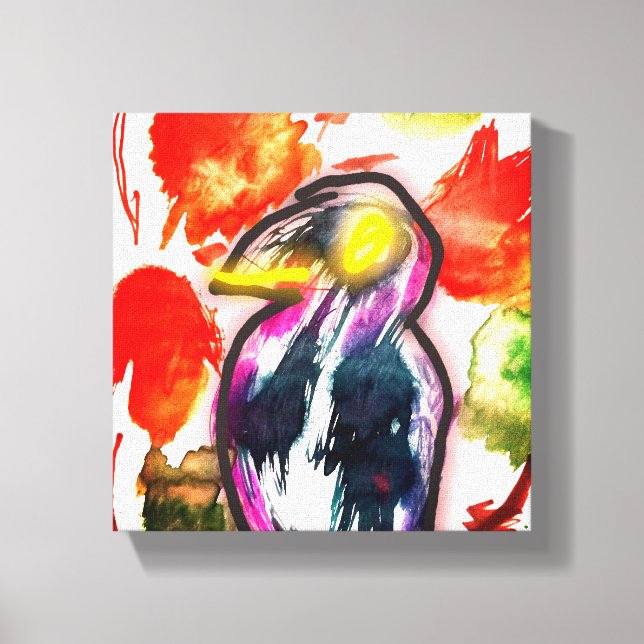 Raven autumn canvas print (Front)