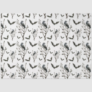 Raven Bat Halloween Gift Wrapping Tissue Paper