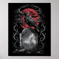 Raven Bird Gothic Raven Art Cemetery Fantasy
