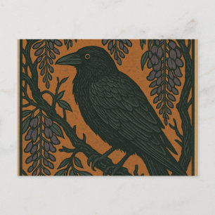 Raven Bird                                         Holiday Postcard