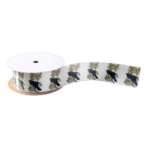Raven Bird Satin Ribbon