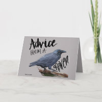 Raven Birthday or Thinking of You Card