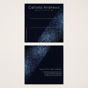 Raven Black Glitter Geo Heart Hair Clip Display