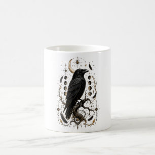 Raven Boundary Spell Gothic Celestial Mug
