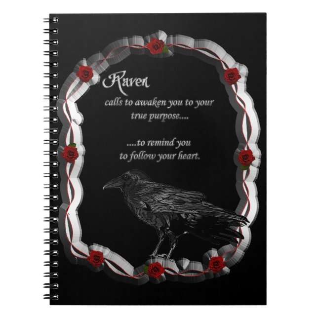 Raven Calling Spiral Notebook (Front)