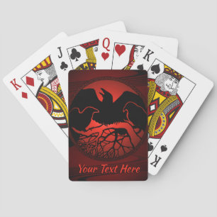 Raven Cards Custom Tribal Art Playing Cards