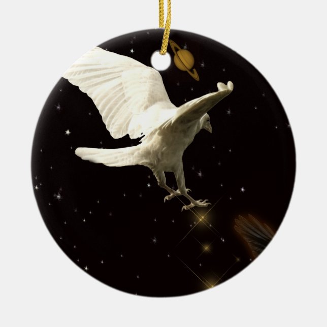 Raven Christmas Ornament (Front)