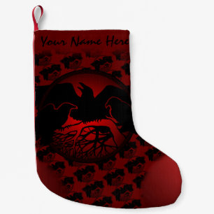 Raven Christmas Stocking Native Art Raven Stocking