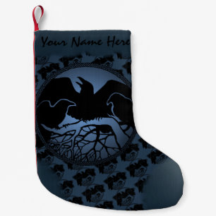 Raven Christmas Stocking Native Art Raven Stocking