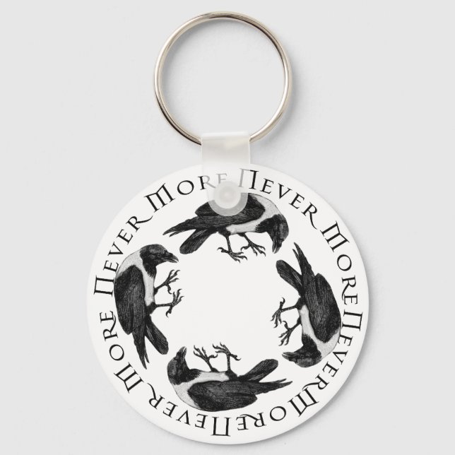 Raven Circle Key Ring (Front)