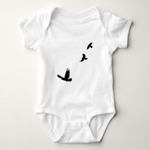 Raven & Common Grackles Birdlovers Gift Baby Bodysuit