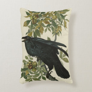 Raven (Common Raven) from Audubon Birds of America Decorative Cushion