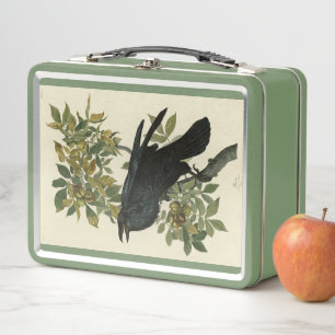 Raven (Common Raven) from Audubon Birds of America Metal Lunch Box