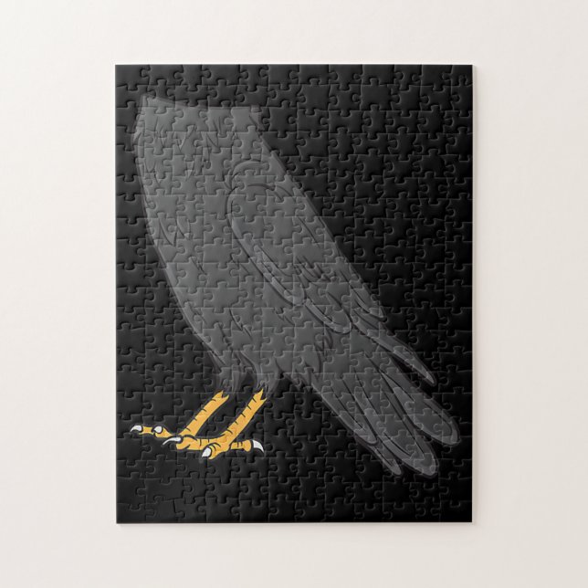 Raven Costume Halloween Black Crow Easy Lazy Jigsaw Puzzle (Vertical)