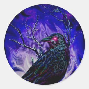 Raven/Crow Classic Round Sticker