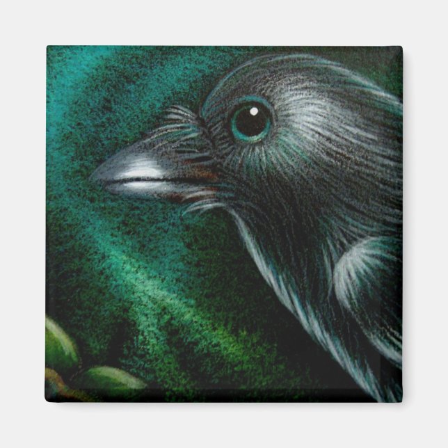RAVEN CROW NORTHERN LIGHTS MAGNET (Front)