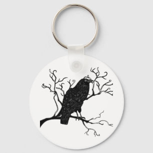 Raven Design Key Ring