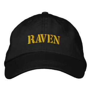 RAVEN EMBROIDERED HAT