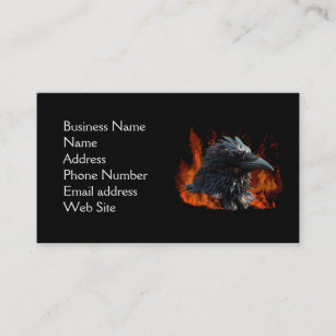 Raven Flames Business Card