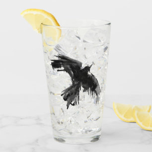 Raven Flight Solo Drinking Glass