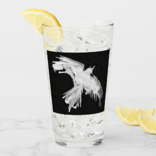 Raven Flight White Solo Drinking Glass