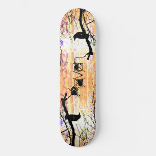 Raven & Golden Skies Skateboard